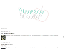Tablet Screenshot of manzanaycanela.com
